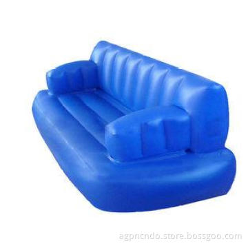 Water Floating Blue Inflatable Sofas And Couches For Sleepi
